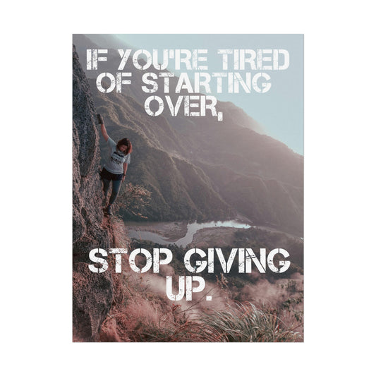 Stop Giving Up | Poster